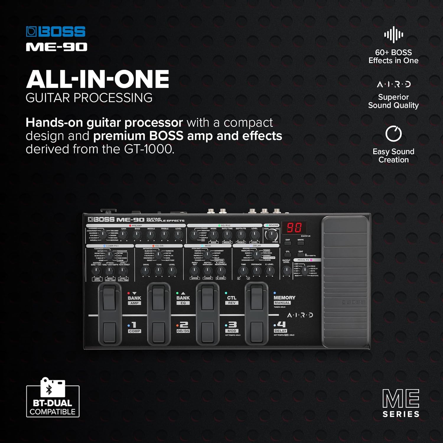Multi-Effects Floor Processors for Advancing Players: Boss ME-90, Valeton GP-200, Donner Arena 2000, and Flamma FX100